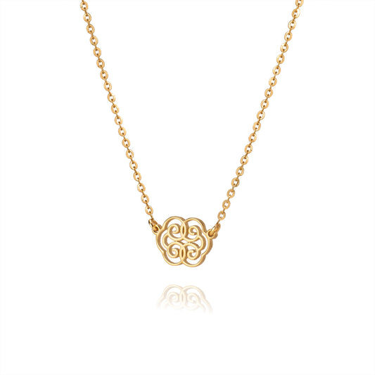 Ruyi Wondrous Blessings Necklace 14kt Yellow Gold
