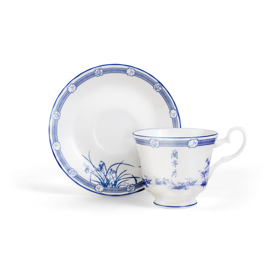 Poets of the Orchid Pavilion Teacup & Saucer Set