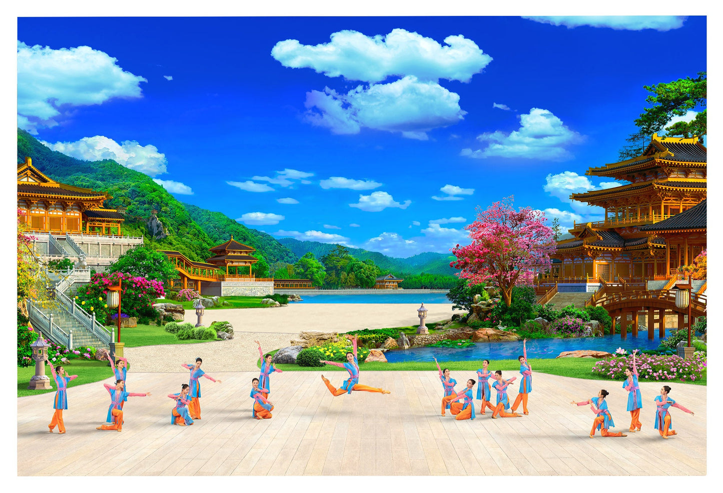 The Ladies' Classical Chinese Dance Giclée Print III