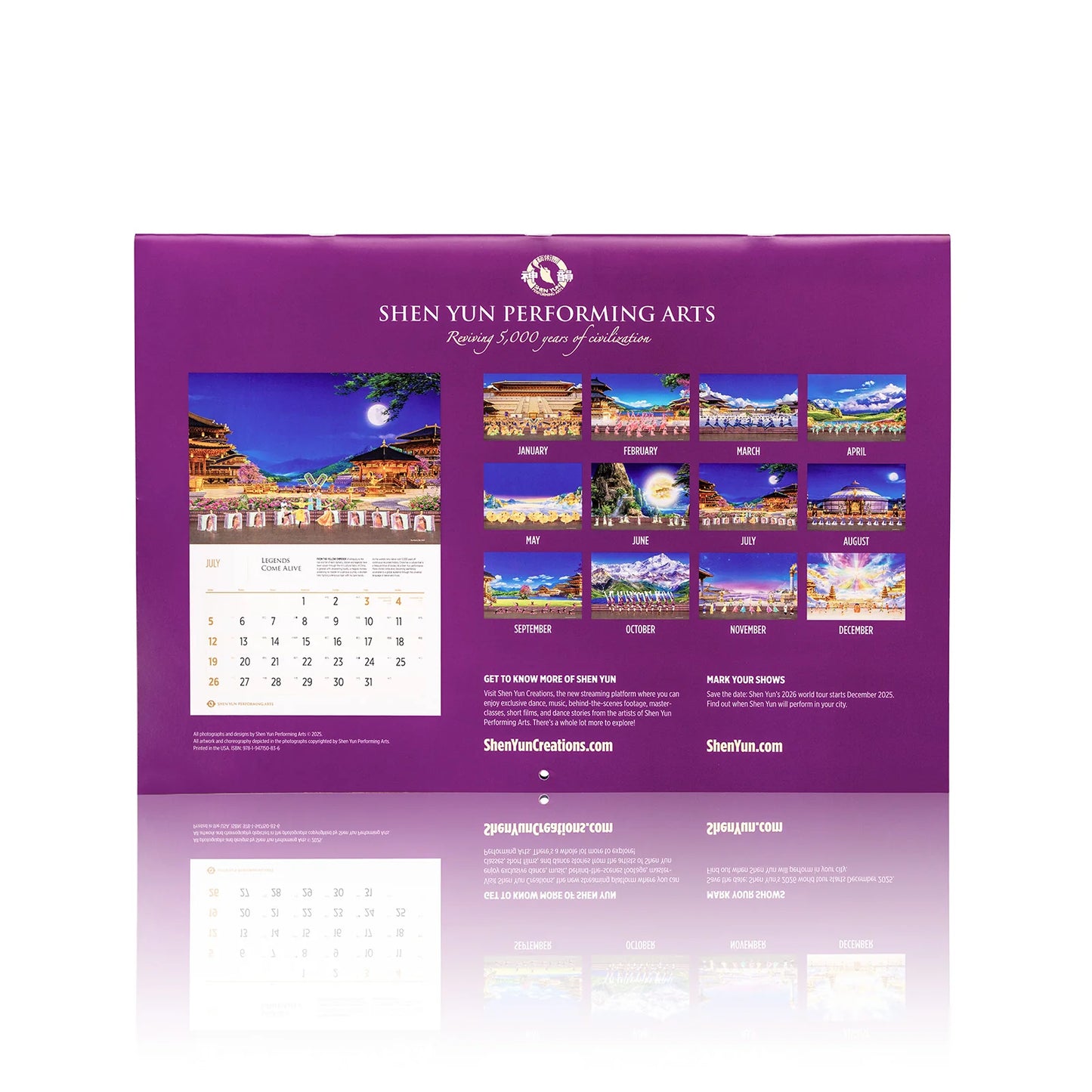 2026 Shen Yun Performance Wall Calendar (Canada)
