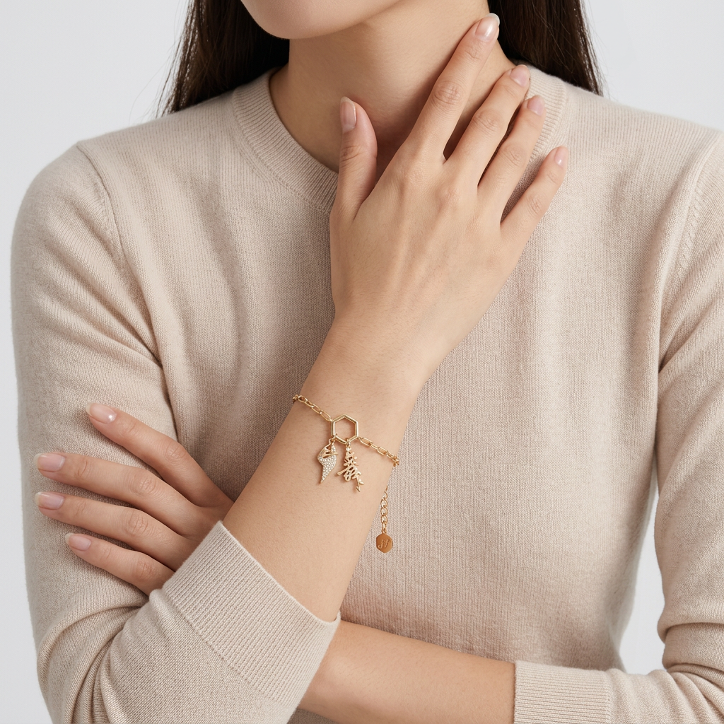 Joyous Dancer Charm - Gold