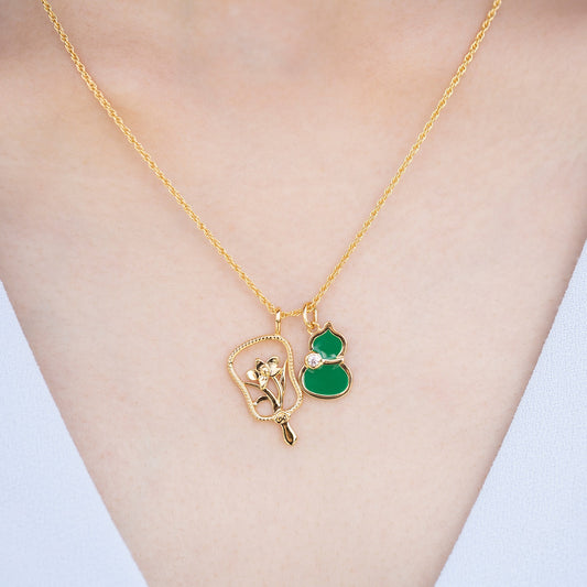 Rope Chain Necklace Gold 18+2