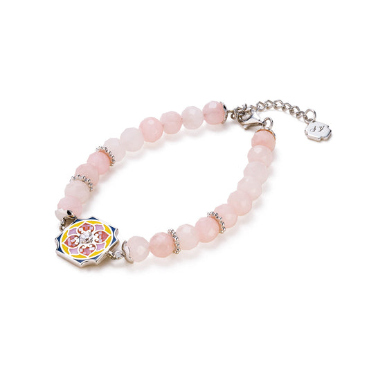 Floral Bliss Bracelet Rose Quartz 2025
