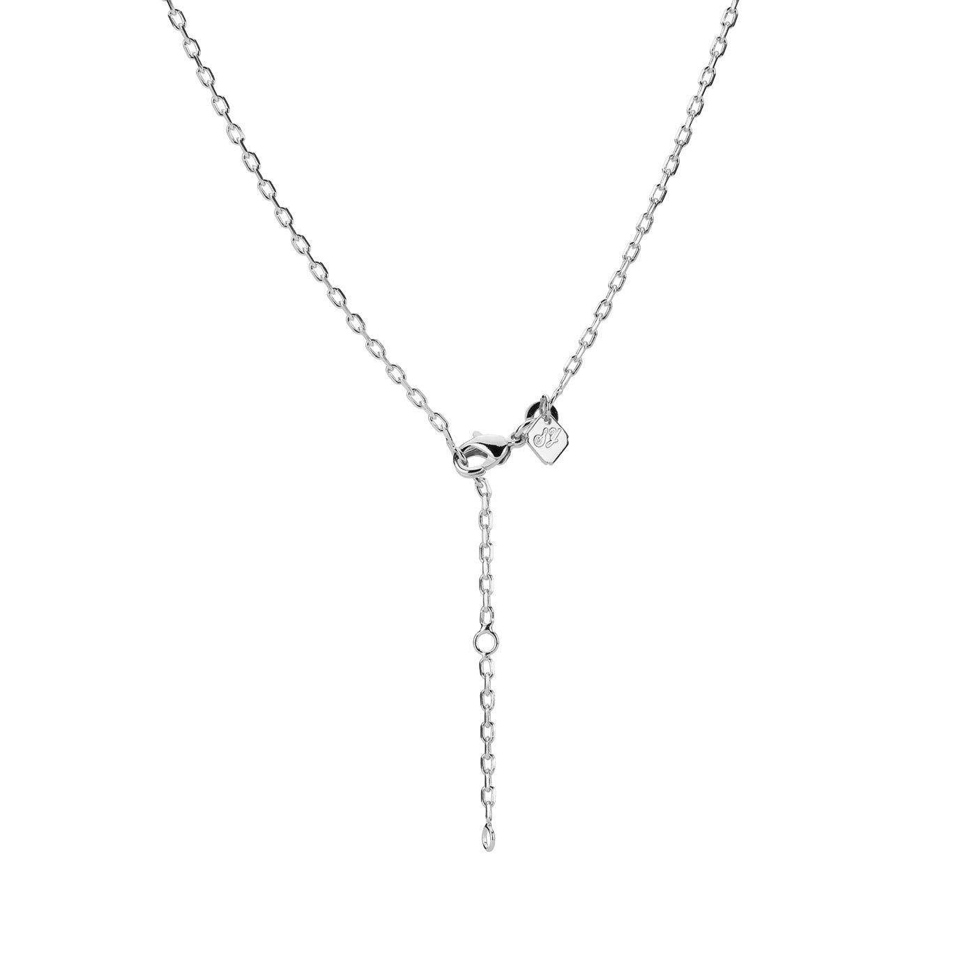 Diamond Cut Chain Rhodium Plated for Brooch