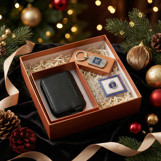 Gentleman’s Wallet, Pin & Keychain Gift Box