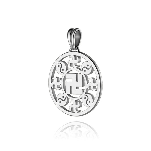 Falun Pendant 18kt White Gold 22mm