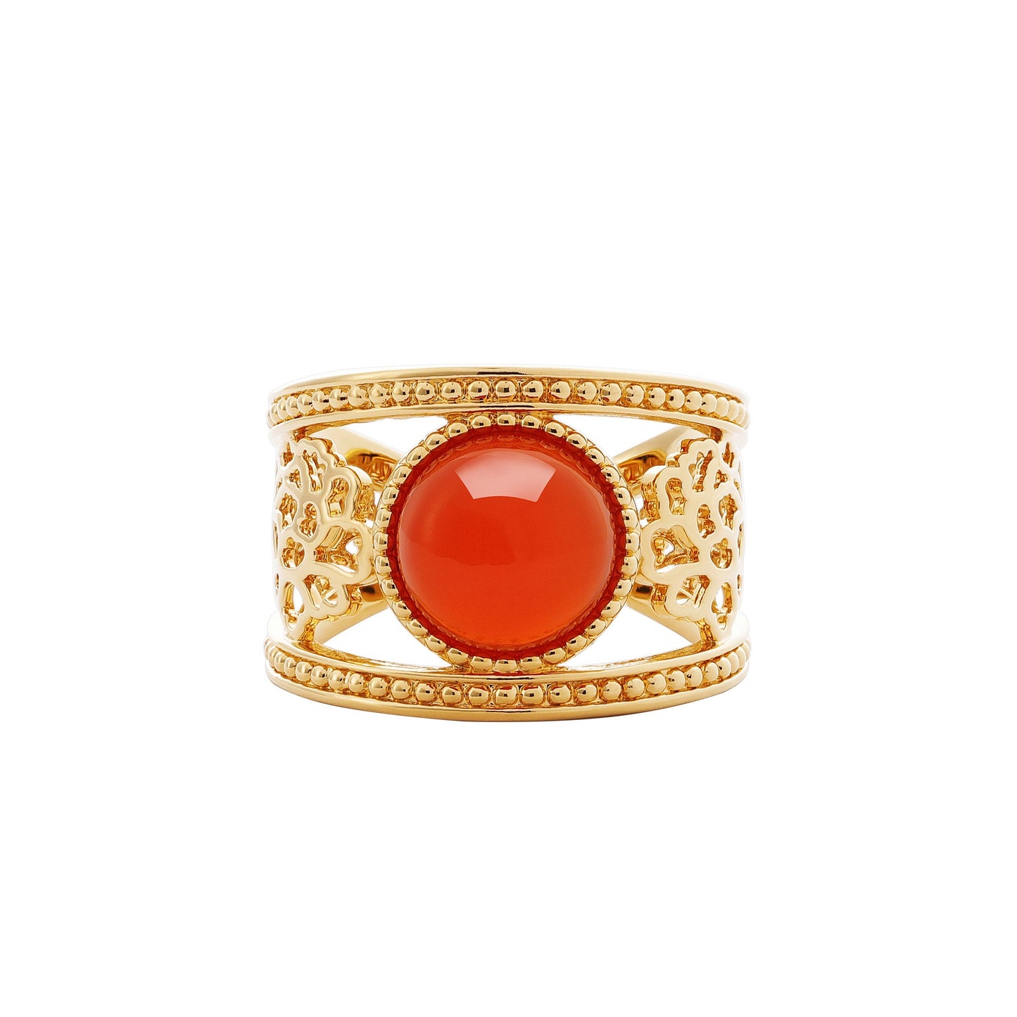 Golden Tang Peony Ring