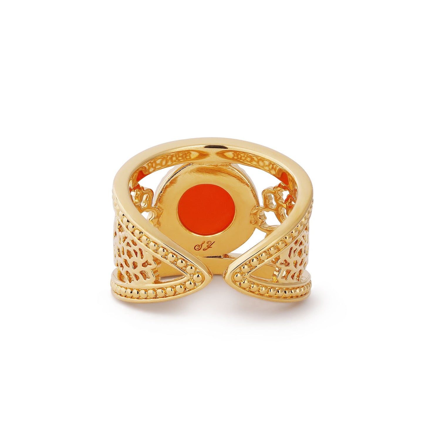 Golden Tang Peony Ring