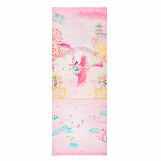 Lady of the Courtyard Long Scarf