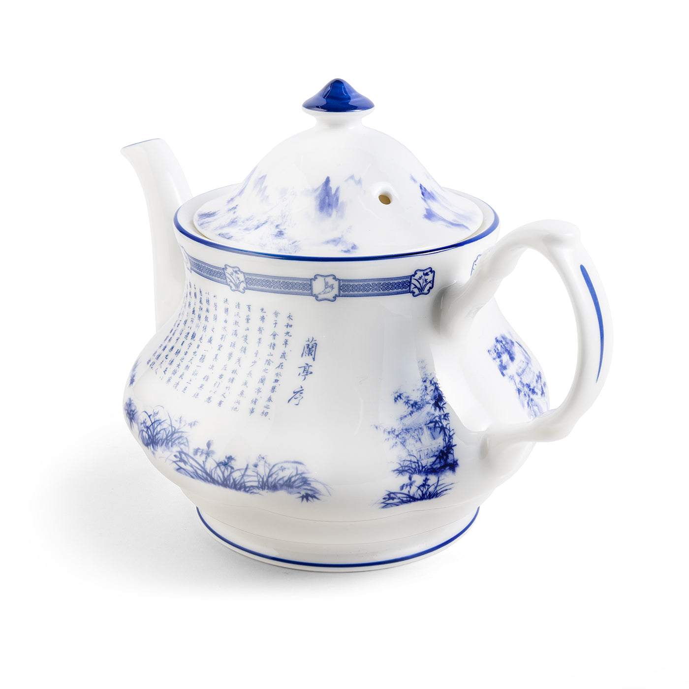Poets of the Orchid Pavilion Teapot 1000ml Side View 2 - Shen Yun Collections