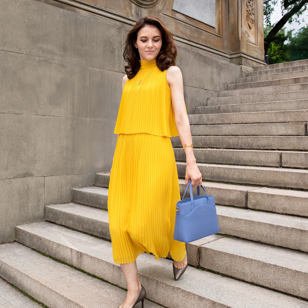 Tang Dynasty Grace Crossbody - Cornflower Blue