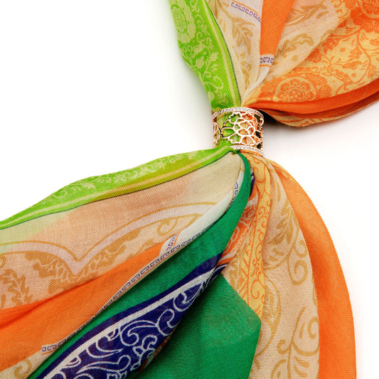 Tang Flower Scarf Ring