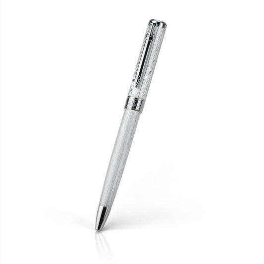 Zhen Shan Ren Wondrous Pen Classic Silver Front View | Shen Yun Collections