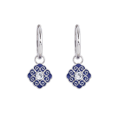 Elegant Bliss Earrings Front - Shen Yun Collections