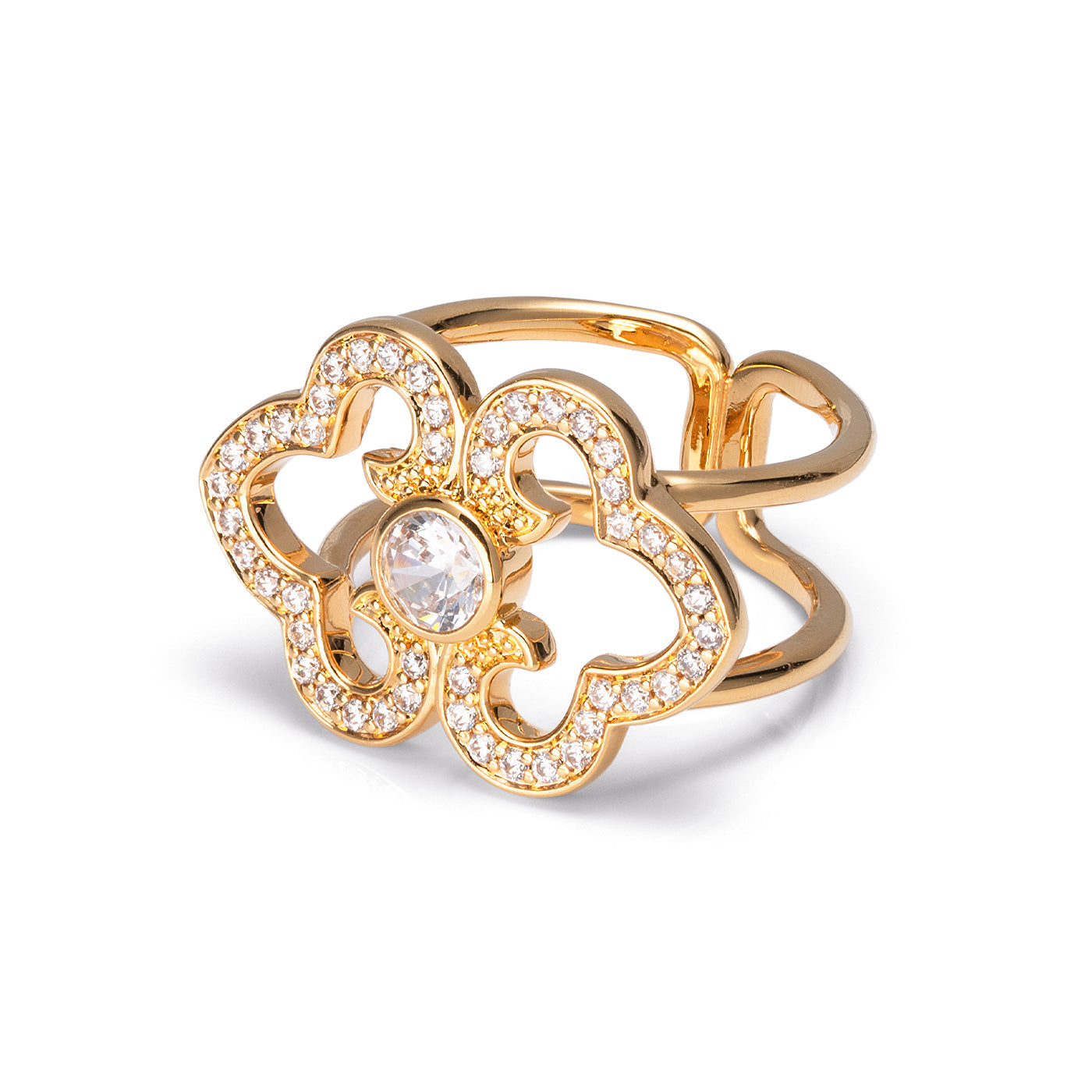 Elegant Bliss Scarf Ring Silver