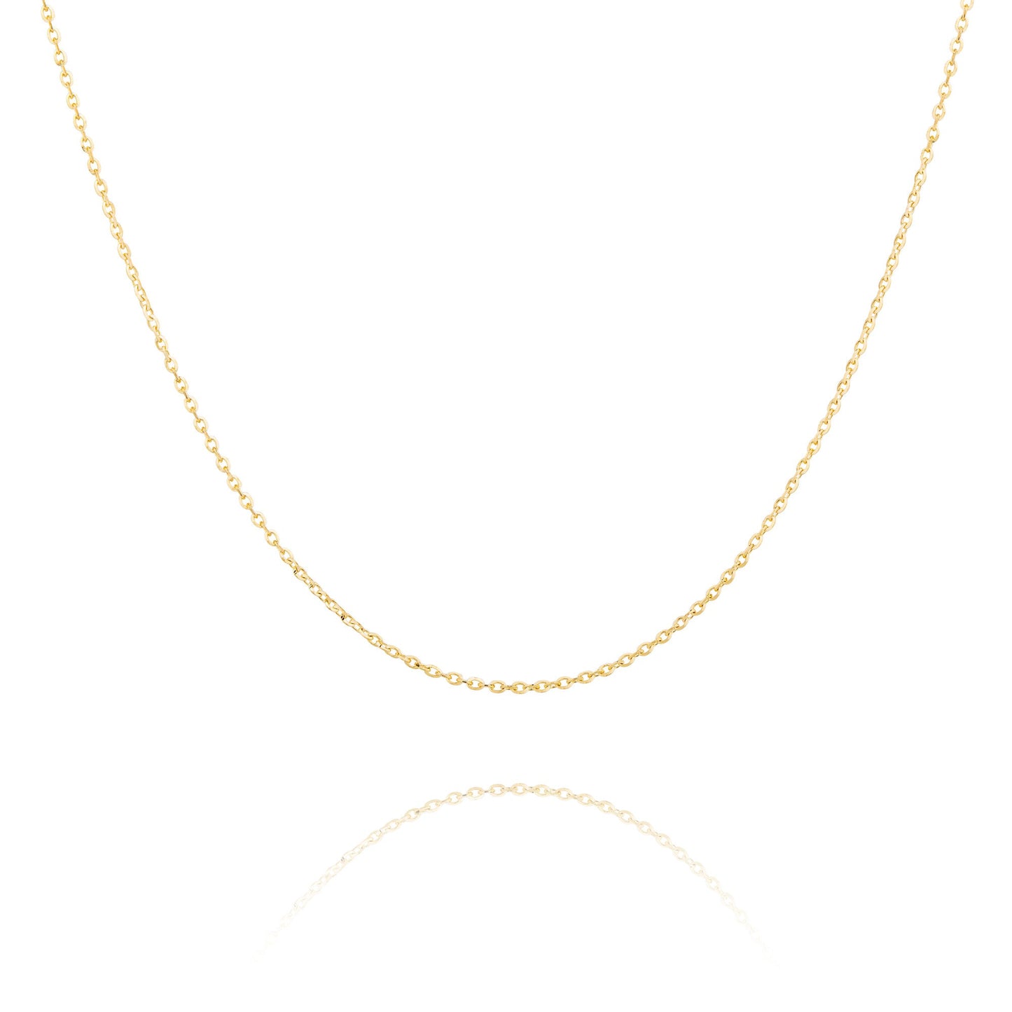 Diamond Cut Cable Chain 14kt Yellow Gold