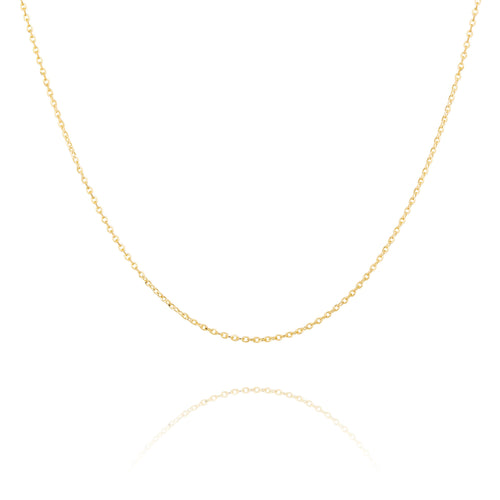 Diamond Cut Cable Chain 14kt Yellow Gold