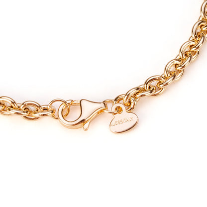 14K Gold Oval Rolo Bracelet