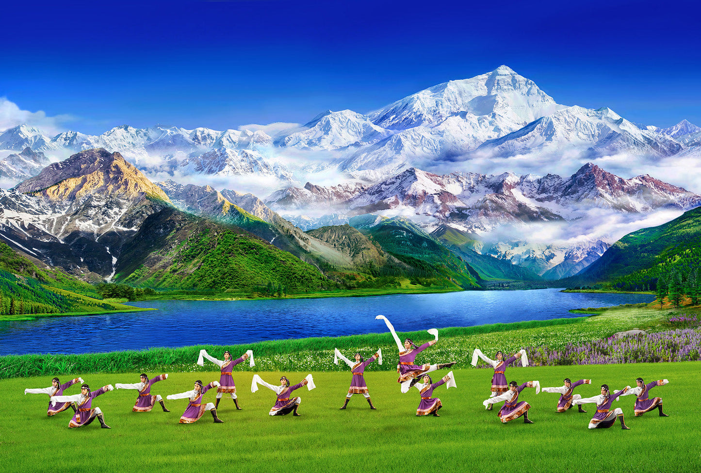 The Men's Tibetan Dance Giclee Print
