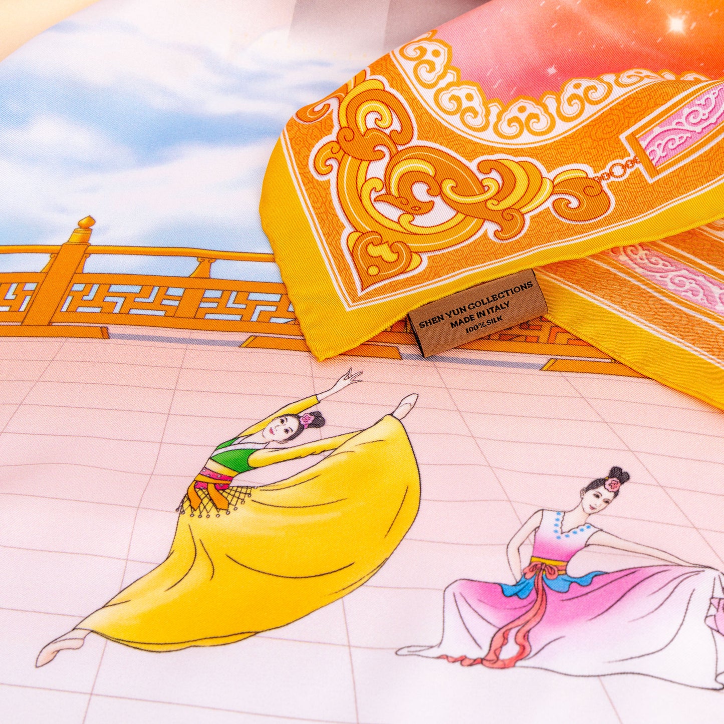 Heavenly Scene Silk Scarf