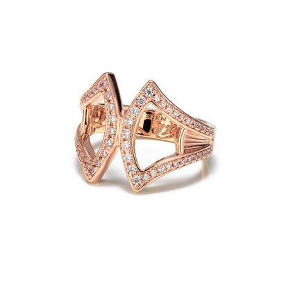 Marvelous Fan Scarf Ring Gold