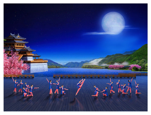 The Ladies' Classical Chinese Dance Giclée Print I
