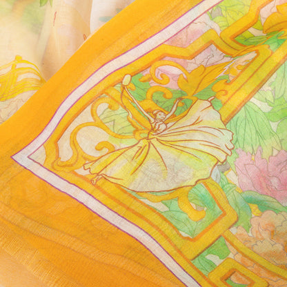 Peony Elegance Long Scarf