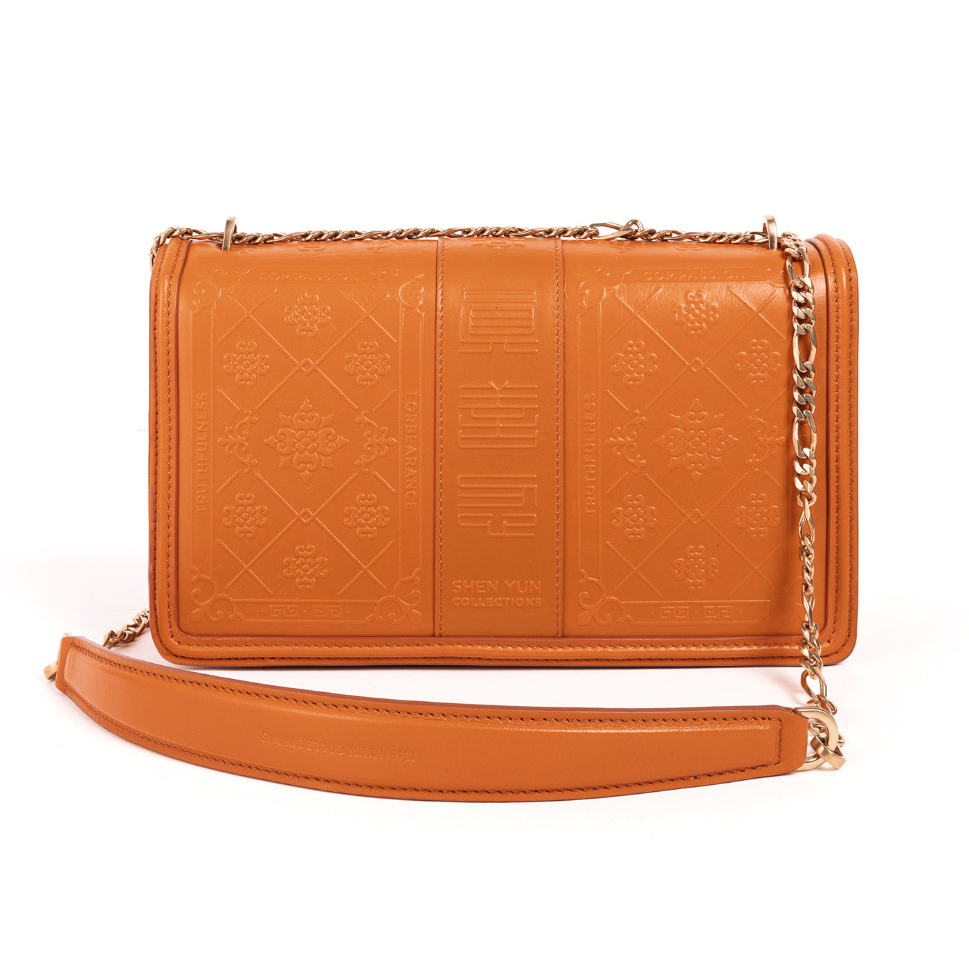 Zhen Shan Ren Shoulder Bag Orange Ochre