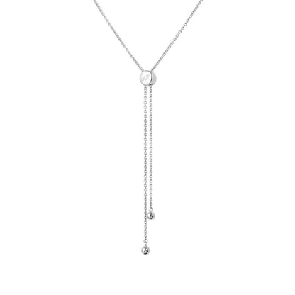 Lotus Fairies Oval Necklace Silver