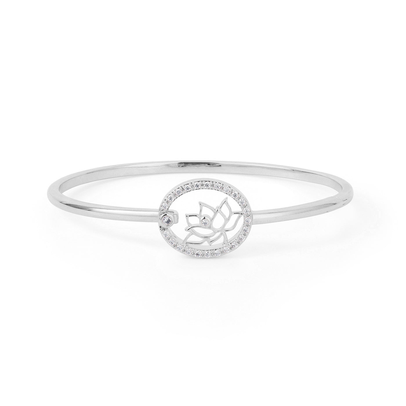 Lotus Fairies Bangle Silver Large