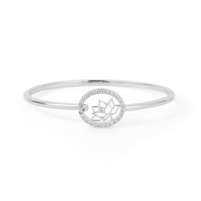 Lotus Fairies Bangle Silver Large
