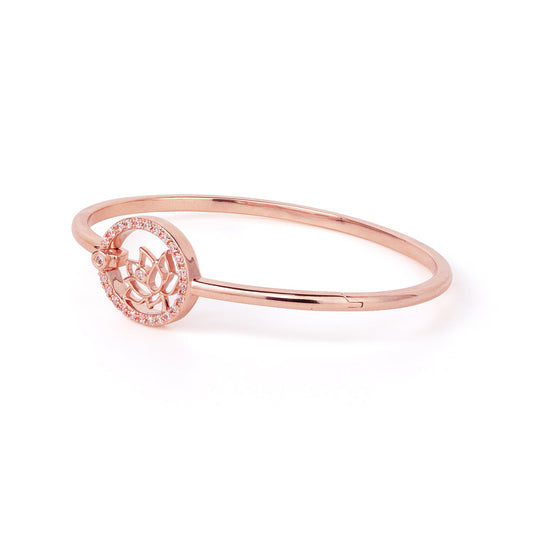 Lotus Fairies Bangle Rose Gold Large