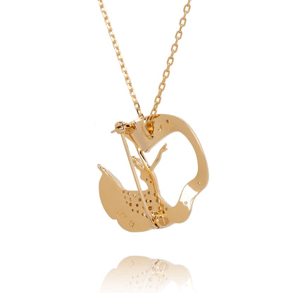 Diamond Cut Chain Gold Plated for Brooch