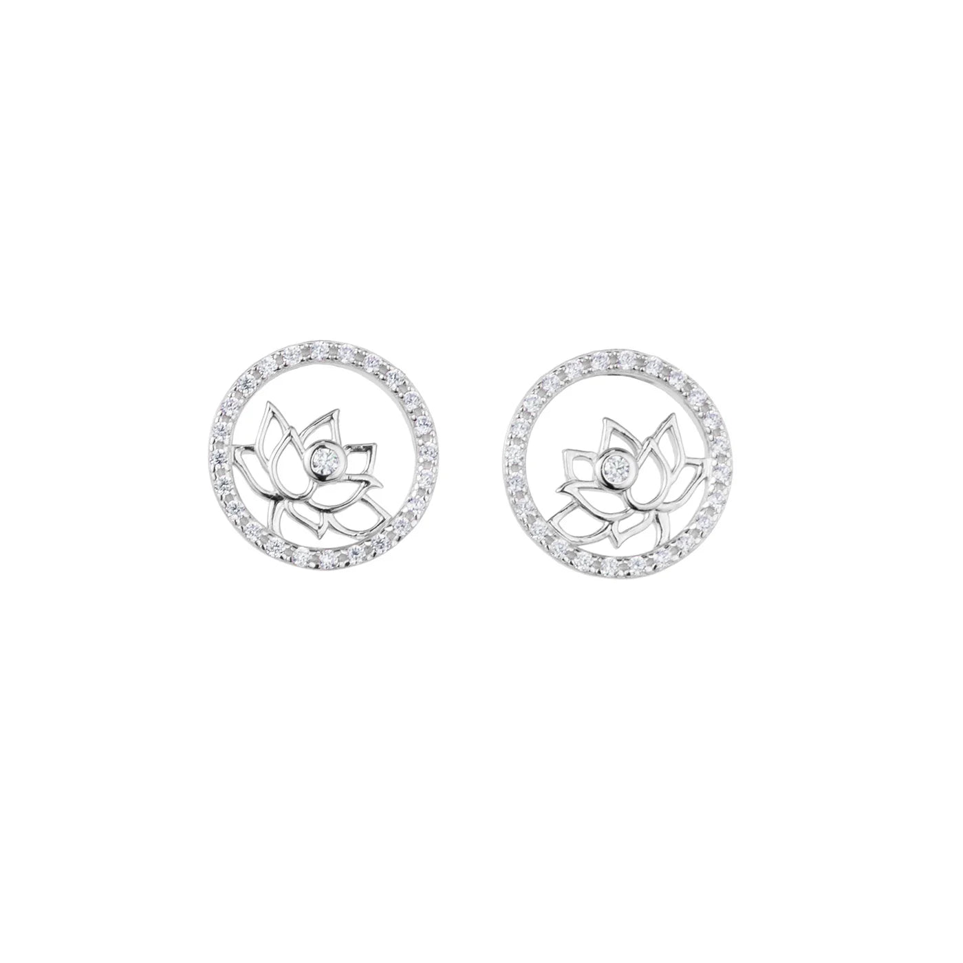 Lotus Fairies Stud Earrings