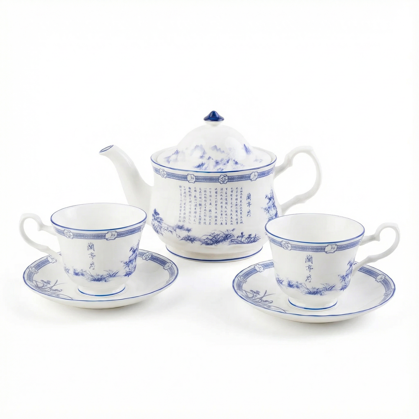 Poets of the Orchid Pavilion 2-Cup Tea Set (600ml)