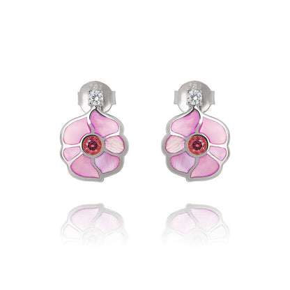 Windmill Grace Stud Earrings Pink