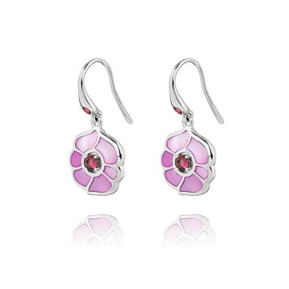 Windmill Grace Drop Earrings Pink