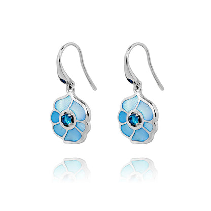 Windmill Grace Drop Earrings Blue
