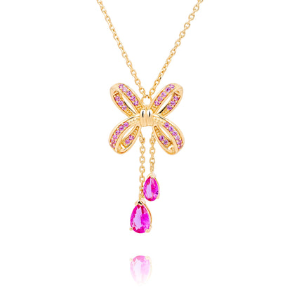 Blissful Knot Necklace Gold