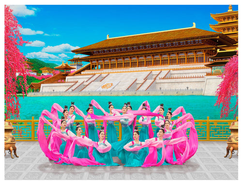 Sleeves of the Tang Palace Giclée Print