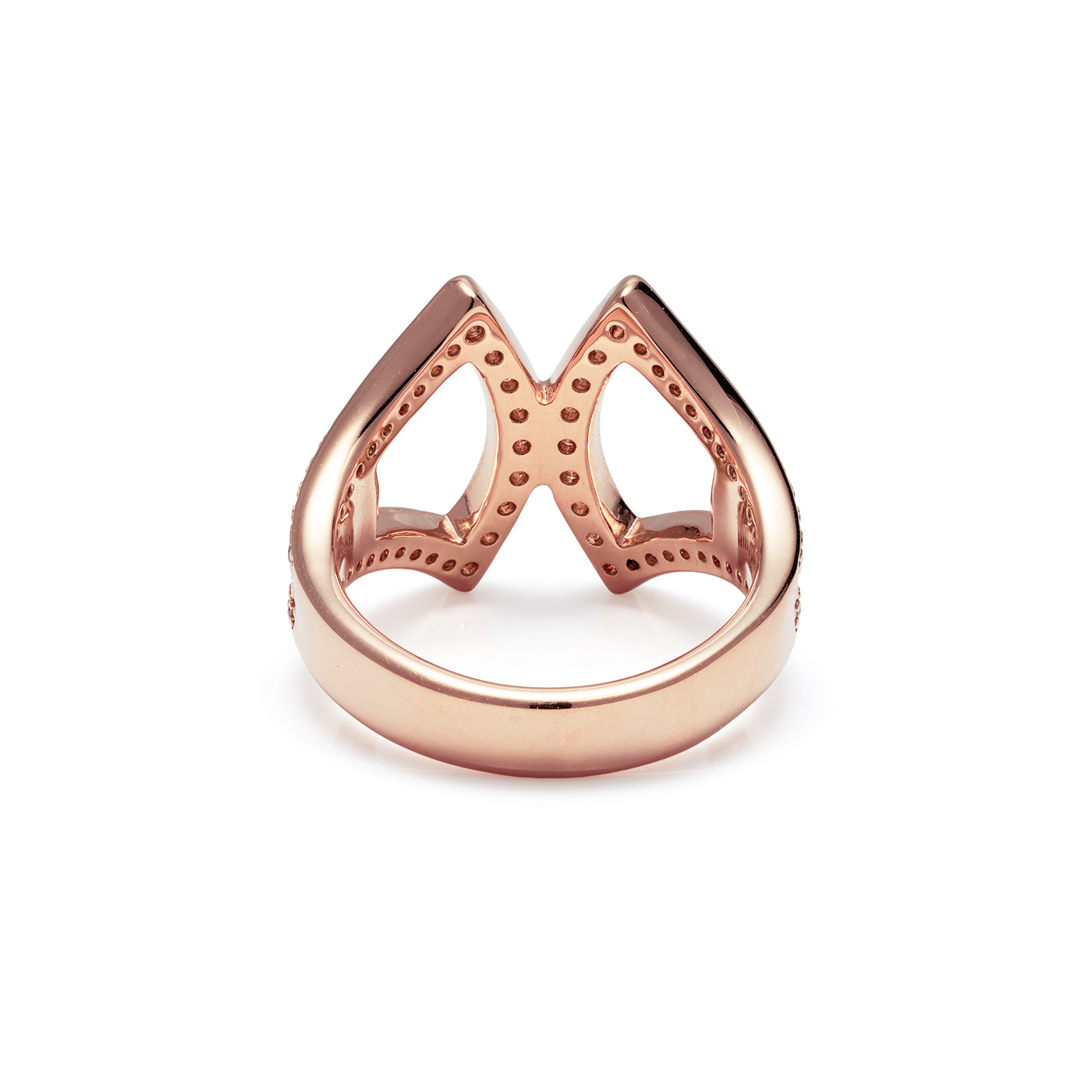 Marvelous Fan Scarf Ring Rose Gold