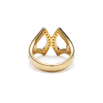 Marvelous Fan Scarf Ring Gold