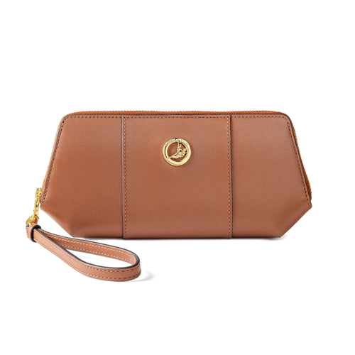 Manchurian Elegance Wristlet - Brown