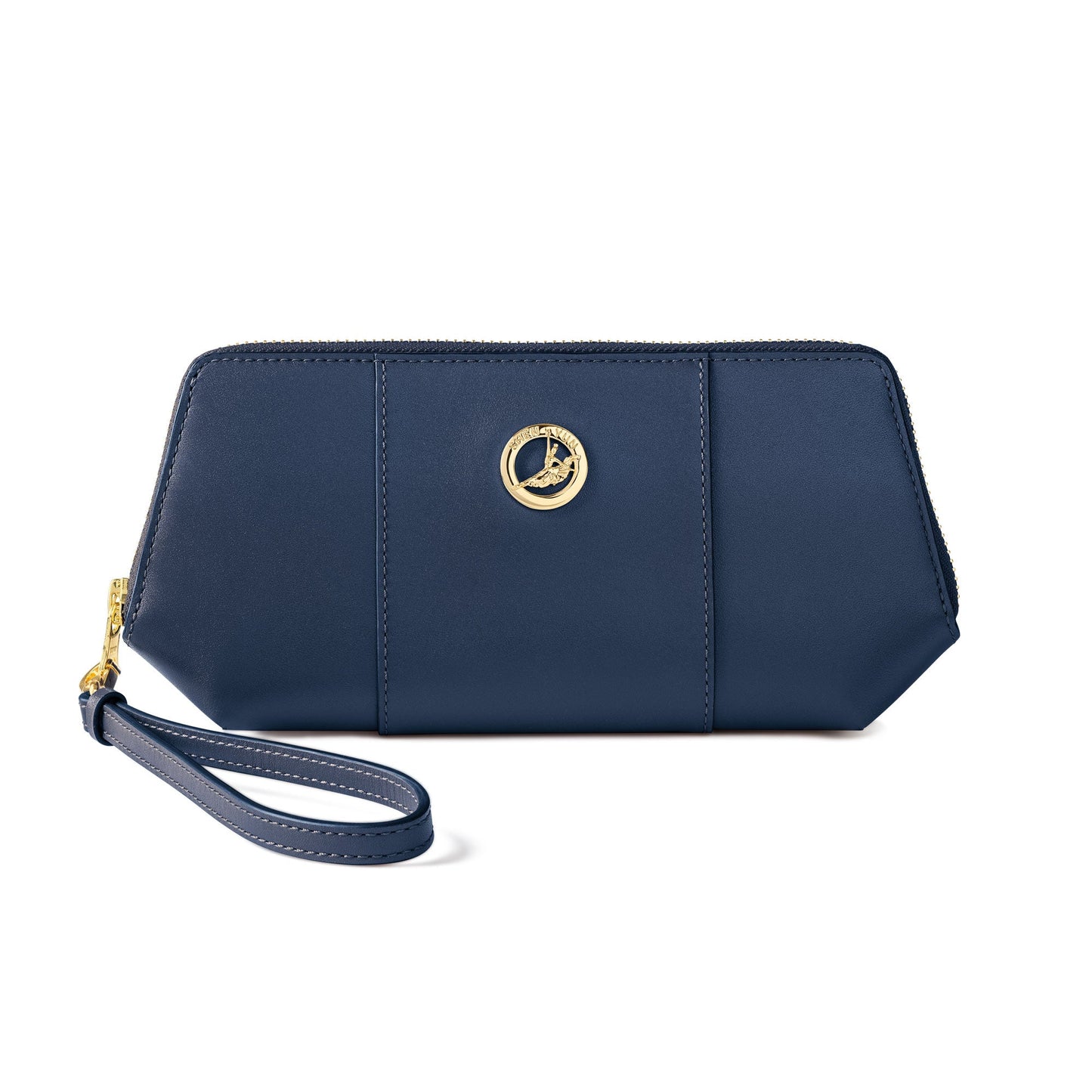 Manchurian Elegance Wristlet - Navy