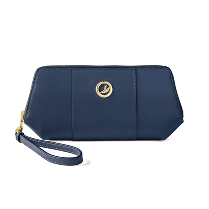 Manchurian Elegance Wristlet - Navy