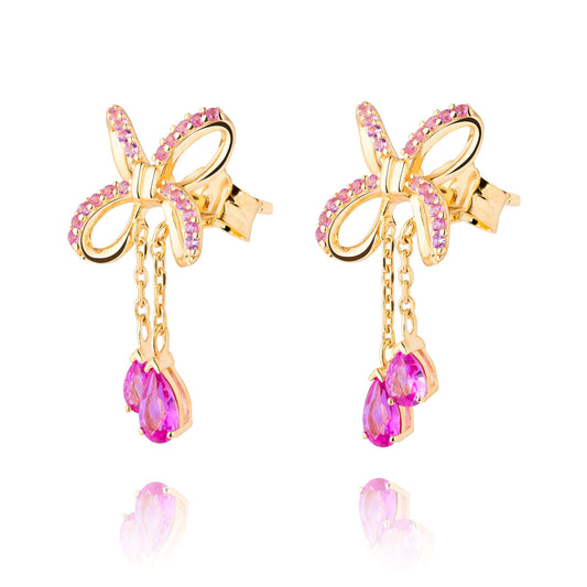Blissful Knot Earrings Gold
