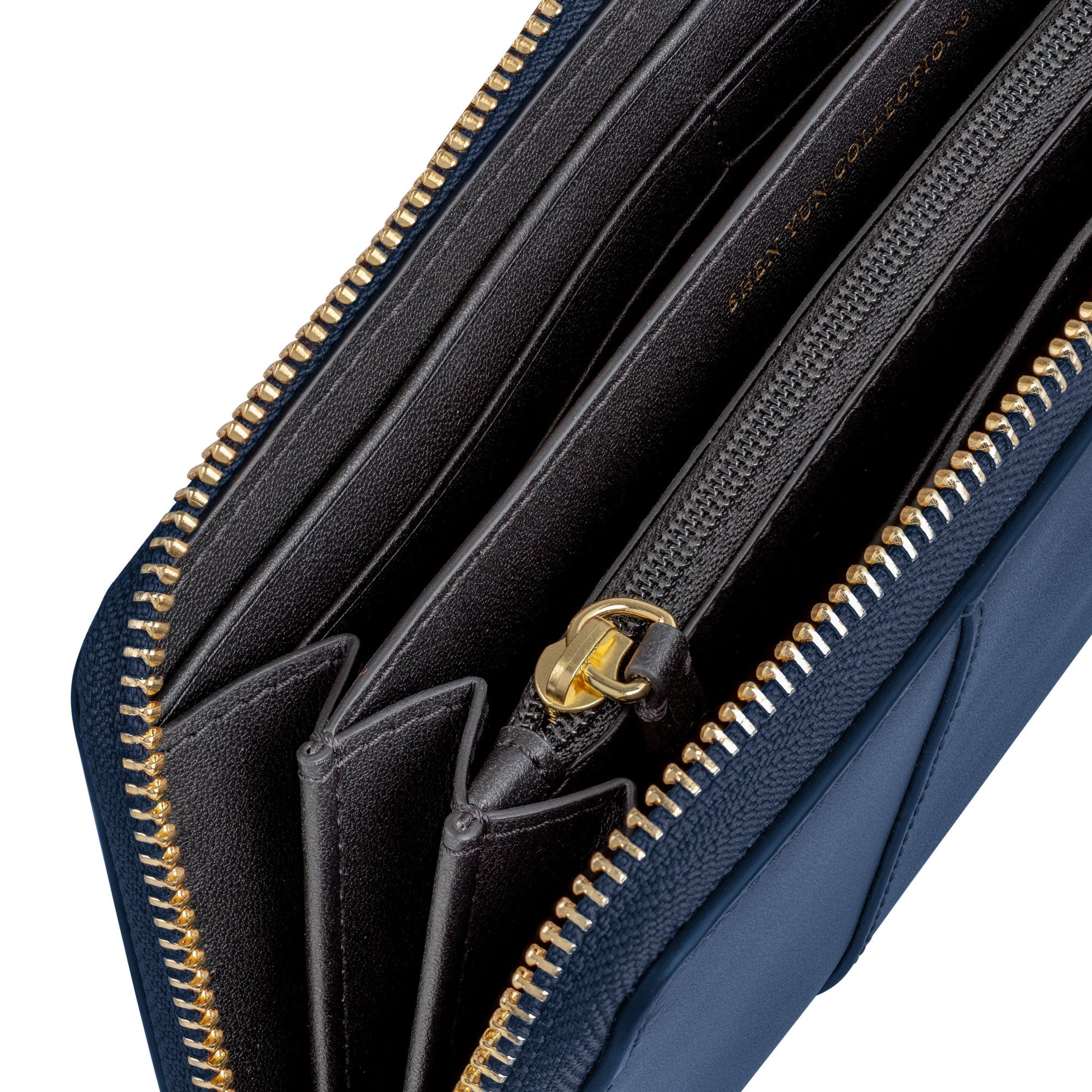 Manchurian Elegance Wristlet - Navy