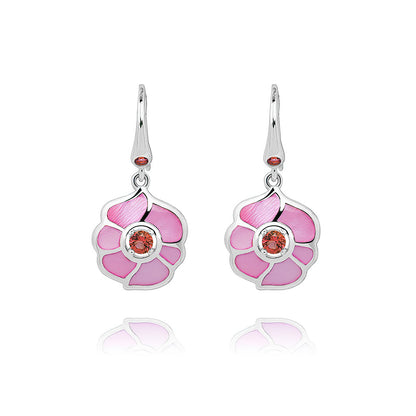 Windmill Grace Drop Earrings Pink