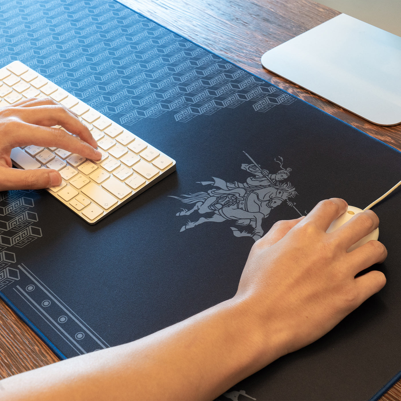 Riding Along to Rescue Desk Mat