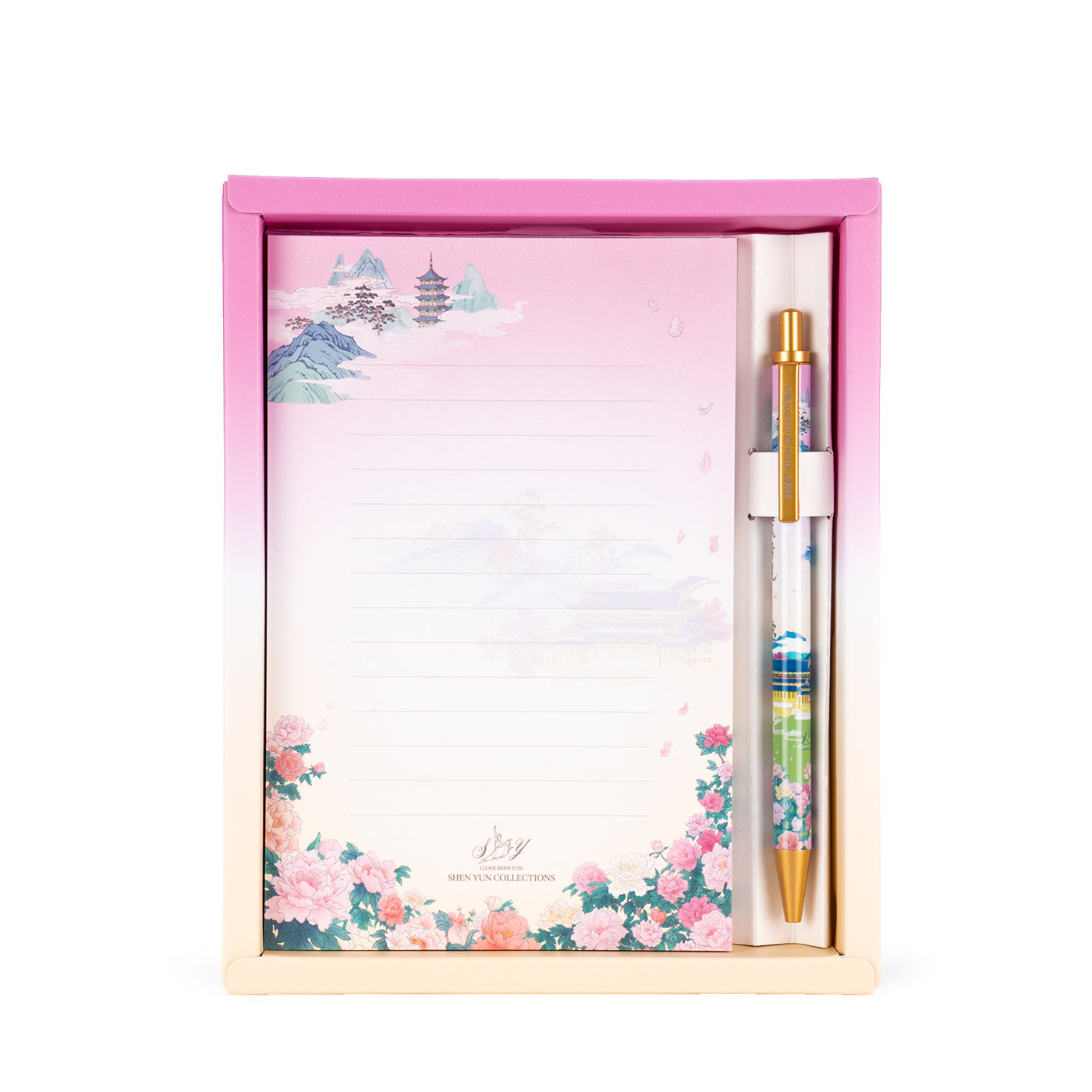 She H Notepad Delicate Beauty of Han Notepad and Pen Set – Shen Yun Collections Canada